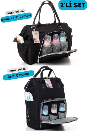 Set of 2 Baby Care Bags (BACKPACK AND SHOULDER-HANDBAG) - Sahra