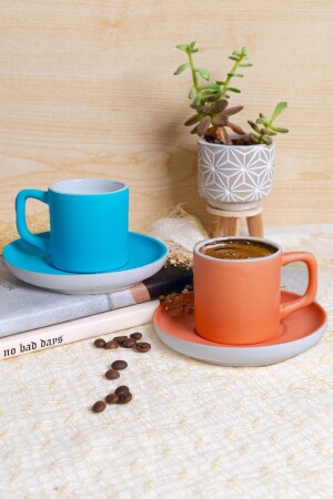 Set of 2 Coffee Cups & Orange - Blue ST_P305690 - Seraclass