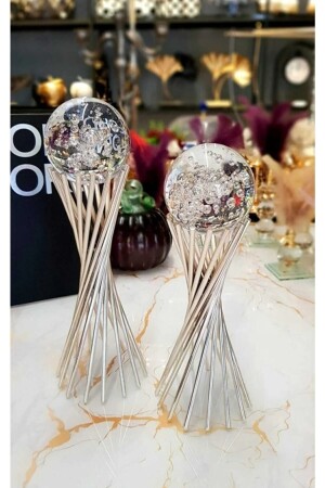 Set of 2 Globe Cross Legs 25cm 30cm - Dekordiyarim
