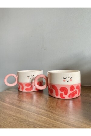 Set of 2 Handmade Ponçik Coffee Cups BV164 - Barro Valiente