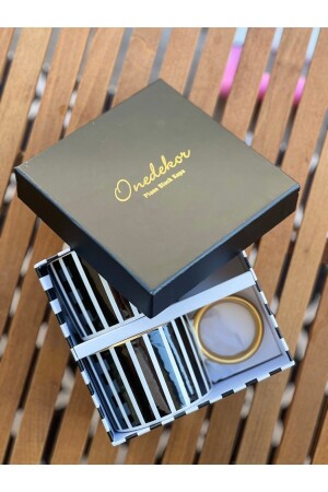 Set of 2 Luxury Piano Black Mugs with Gift Box - Onedekor