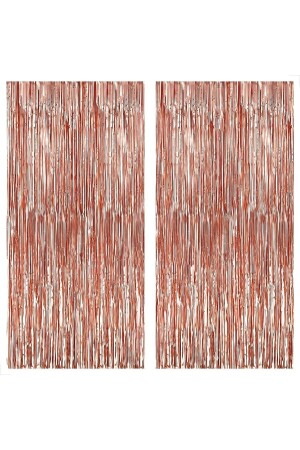 Set of 2 Rose Gold Pink Door Wall Party Backdrop Background Glittering Adhesive Birthday Photo Curtain - Parti Dolabı
