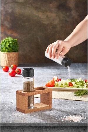 Set of 2 Salt and Pepper Shakers Spice Shaker Nero 2 - woodsy