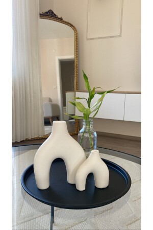 Set of 2 Scandinavian - Minimal Decorative Vase - Rç Dekor