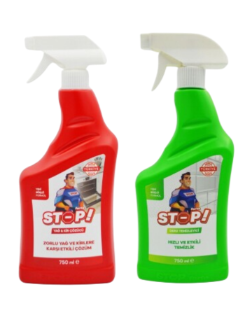 Set of 2: STOP Forte Grease, Dirt and Limescale Remover & STOP Forte Grout Cleaner - STOP Forte