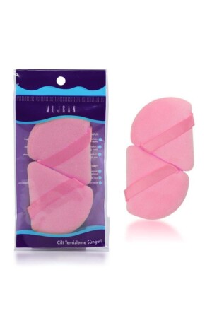Set of 2 Triangle Makeup Sponges Pink - Mujgan