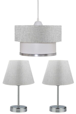 Set of 3 Chandelier and Nightstand Lampshade 3Lüset01 - Emg DesiGn