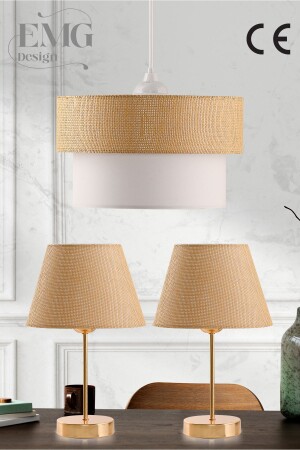 Set of 3 Chandelier and Nightstand Lampshade - Emg Design