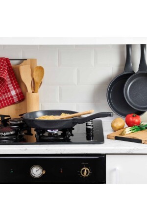 Set of 3 Granite Pans - 20 Cm + 24 Cm + 28 Cm 01MTL004 - ThermoAD