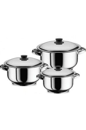 Set of 3 Large Tribal Steel Cookware tnc - abnturk