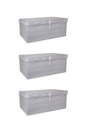 Set of 3 Multi-Purpose Box Megaplus 70x40x30 Cm) New Season Waterproof Nano Technology Fabric - Alas