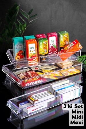 Set of 3 New Clear Refrigerator & Cabinet Organizer NDY-EP-NEW3SET - Nandy Home