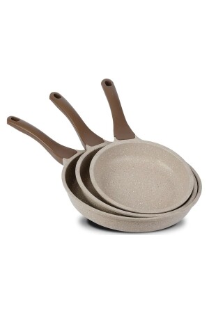 Set of 3 Pans 20-24-28 Cm Mink THERMO3LUTAVA - ThermoAD