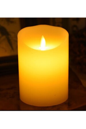 Set of 3 Paraffin LED Candles with Moving Box, Large Size, 13 Cm, Battery Operated, Realistic Appearance - Cosy Home Gift
