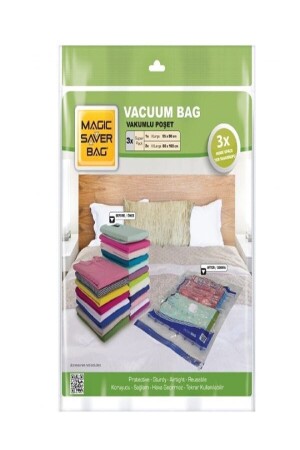 Set of 3 Vacuum Bags 285443 - Magic Saver Bag