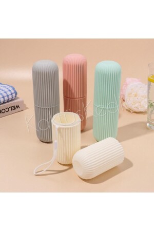 Set of 4 Accessories Carrying Container Glasses Toothbrush Toothpaste Storage Box - Toothbrush Holder 7480000717069 - KaktüsKedi