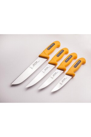 Set of 4 Butcher Knives Yellow 1006 - Solingen