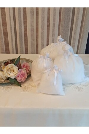 Set of 4 Cheese - Milk - Yogurt Strain Bag - Pulses Bag - Strain Bag - Cloth Bag - Mermerşahi - Misue Handmade
