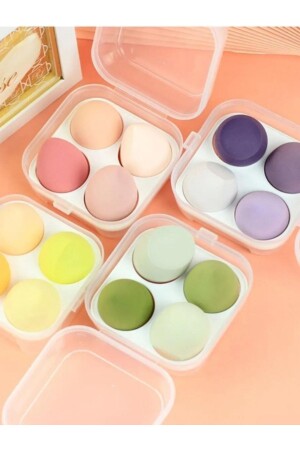Set of 4 Makeup Sponges with Stand - Acarlarticaret