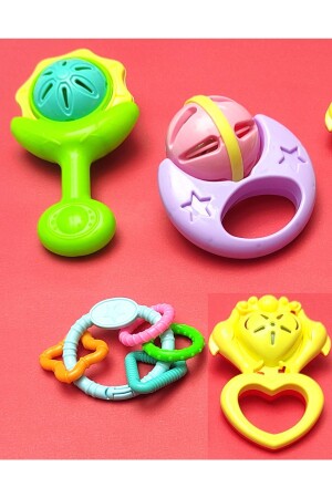 Set of 4 Rattles - Df Toys