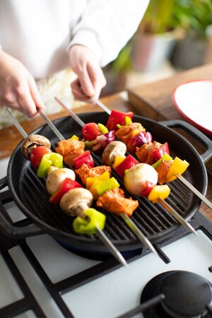 Set of 4 Stainless Steel Triangle Skewers - Refika Birgül 101458 - Genel Markalar