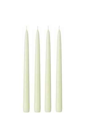 Set of 4 White Tapered Candlestick Candle - Senveser