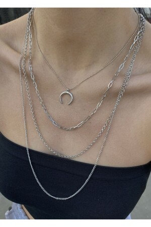 Set of 4 Women's Combination Necklace - Takıtarzım