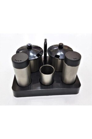 Set of 5 Salt Shakers Black GLT5 - Gül