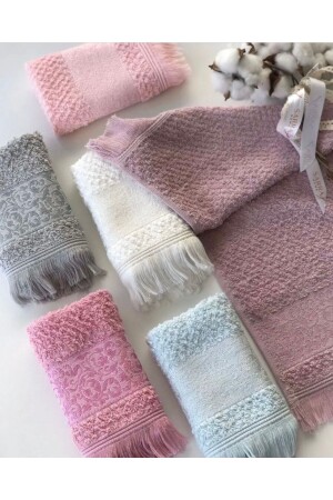 Set of 6 30-50 cm Jacquard Kitchen Towels Acr101110 - ACAR HAVLU