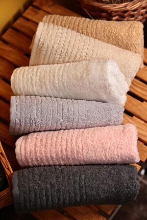 Set of 6 50*90cm HandFace Towels -crn- CRN1 - SHAL HOME