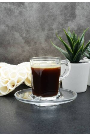 Set of 6 Carre Espresso Cups P95754 - Paşabahçe