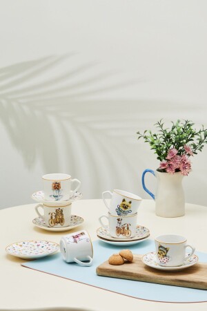 Set of 6 Coffee Cups with Dog 80 Ml 153. 03. 05. 0244 - Karaca