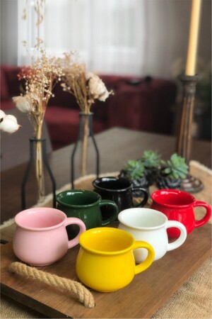 Set of 6 Colorful Mugs SzkNpl - Sezka Life