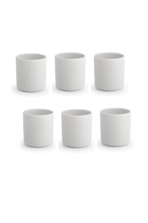 Set of 6 Espresso Set Espresso Set Porcelain Coffee Cup Without Handle Espresso Cup 5x6 Cm White İPEK63920000023 - İPEK BAKIRCILIK