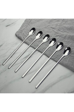 Set of 6 Long Spoons Cocktail Dessert Spoon 20 Cm CELK424 - Bremen Home