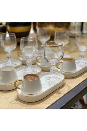 Set of 6 Luxurious Presentation Coffee Cups 8829292653603007 - CARMEN SOFT paris