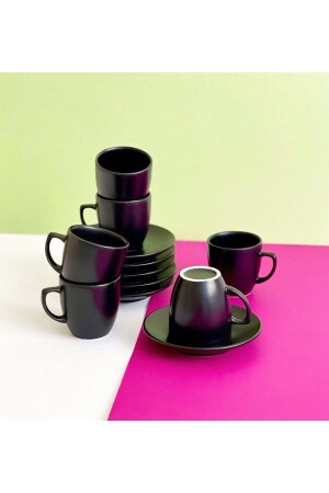 Set of 6 Matte Turkish Coffee Cups TYC00192763398 - Gift Moda