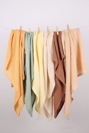 Set of 6 Multi-Purpose Muslin Covers - 75x75 Cm ZTC100 - LUCKKA