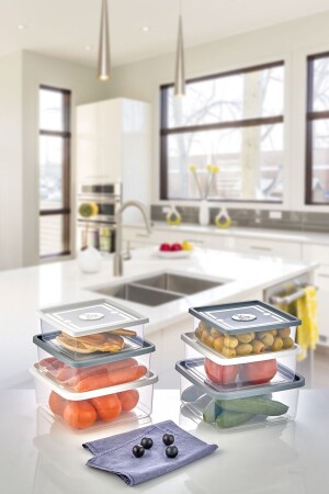 Set of 6 Three Size Storage Containers | - KÜÇÜK EW