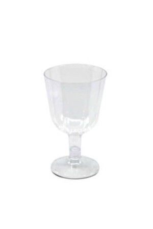 Set of 6 Transparent Plastic Wine Glasses Transparent Glass Disposable Plastic Wine Glasses - Happyland