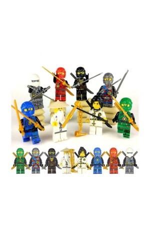 Set of 8 Ninja Lego Compatible Character Set LEGGG33 - Legoedly
