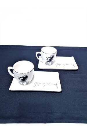 Set of Two Ataturk Turkish Coffee Cups fnc07 - GULHANILE