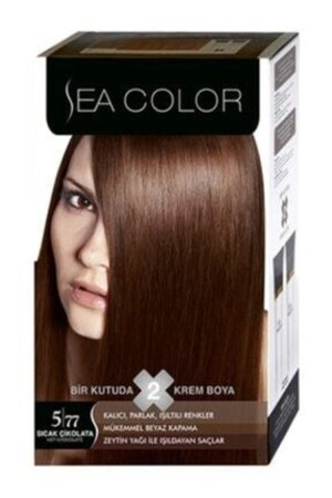 Set Saç Boyası 5-77 Sıcak Çikolata - Sea Color