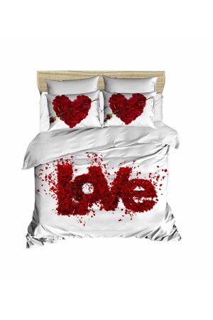 Sevgililer Günü Love 3-d Dijital Nevresim Takımı DG335 - Fabeteks