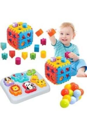 (MNZ) الحيوانات الجميلة (Bultak + Bul Tak Puzzle) ذكاء التعليمية تطوير مجموعة 10 قطع من الكرة هدية/إزالة DEPOMİKSAVMS - Depomiks Avm