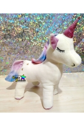Sevimli Orijinal Peluş Oyuncak Pony Uyku Arkadaşım Unicorn 30 Cm Boynuzlu At yd-11055236521565222 - YıldızDükkan