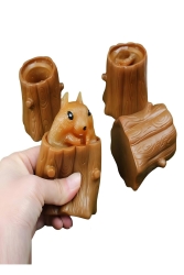 Sevimli Squishy Sincap Oyuncak Sıkma Bardak Sincap Stres Oyuncağı Kahverengi ROSEROİ-7999794-3190 - RoseRoi