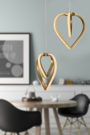 Sevinç 3 Color LED 2. li Chandelier Antique BEG0092BEG02 - Begüsa