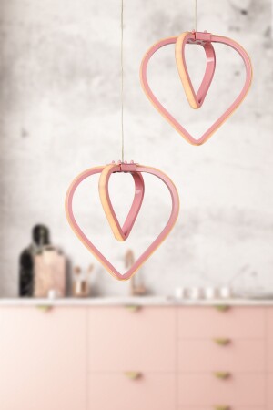Sevinç 3-Farben-LED 2. li Kronleuchter Rosa BEG0092BEG02 - Begüsa
