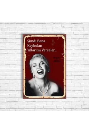 Sezen Aksu Retro Wooden Poster - Trendposter